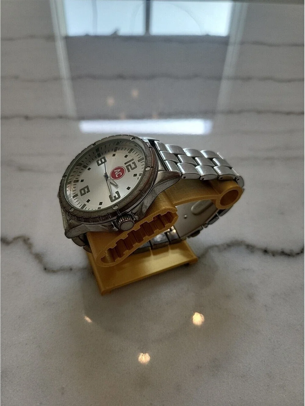 Men's Quartz Watch Working New Battery Automobilia 46mm 8.25